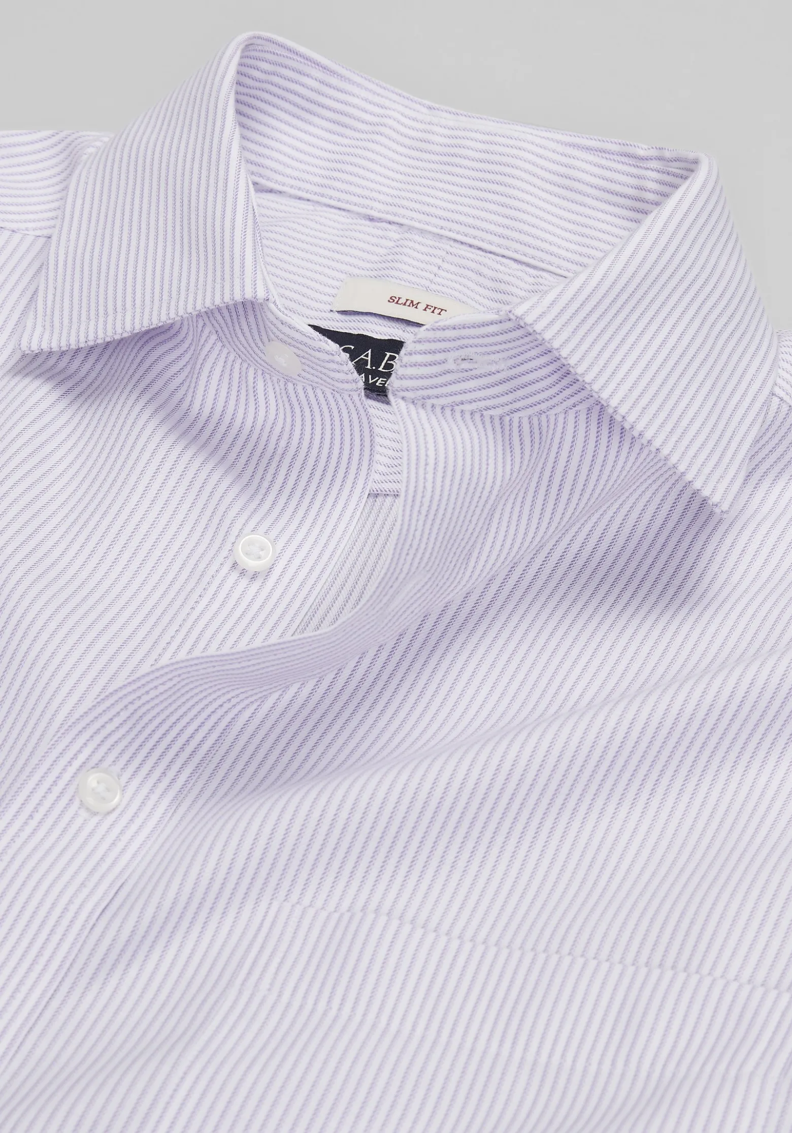 Traveler® Collection Slim Fit Tight Stripe Dress Shirt