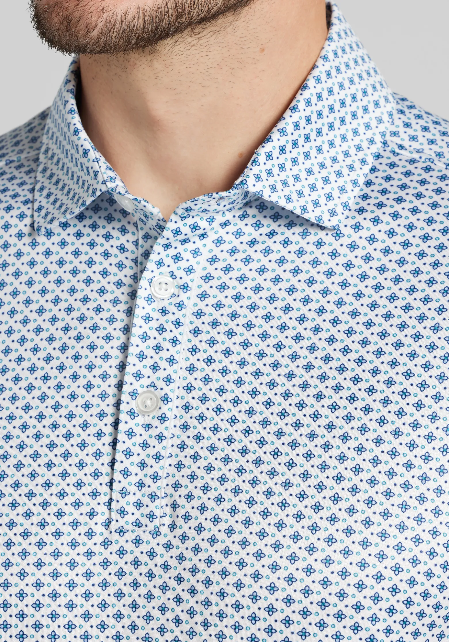 Traveler® Collection Tailored Fit Medallion Performance Polo - Big & Tall