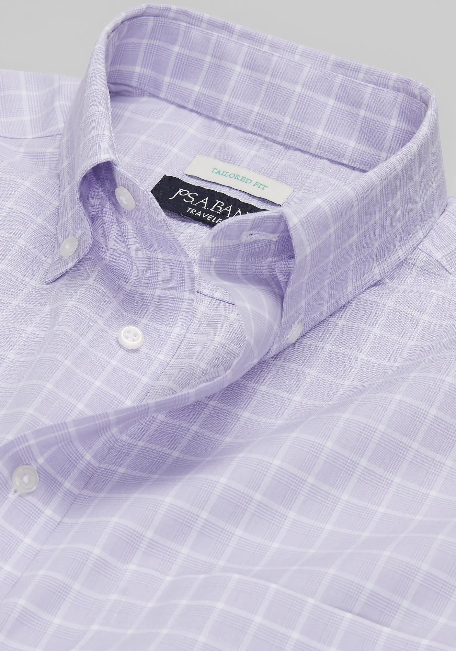 Traveler® Collection Tailored Fit Glenn Plaid Dress Shirt