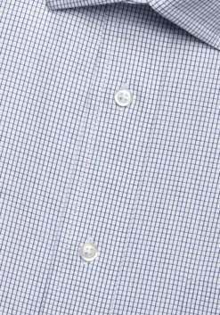 Traveler® Collection Tailored Fit Spread Collar Mini Check Dress Shirt
