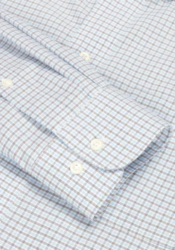 Traveler® Collection Tailored Fit Button-Down Collar Grid Dress Shirt