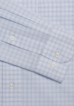 Traveler® Collection Tailored Fit Spread Collar Check Dress Shirt