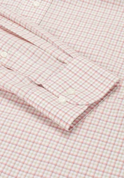 Traveler® Collection Tailored Fit Button-Down Collar Plaid Dress Shirt