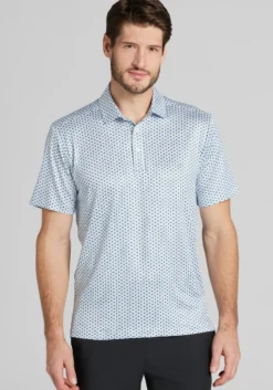 Traveler® Collection Tailored Fit Medallion Performance Polo