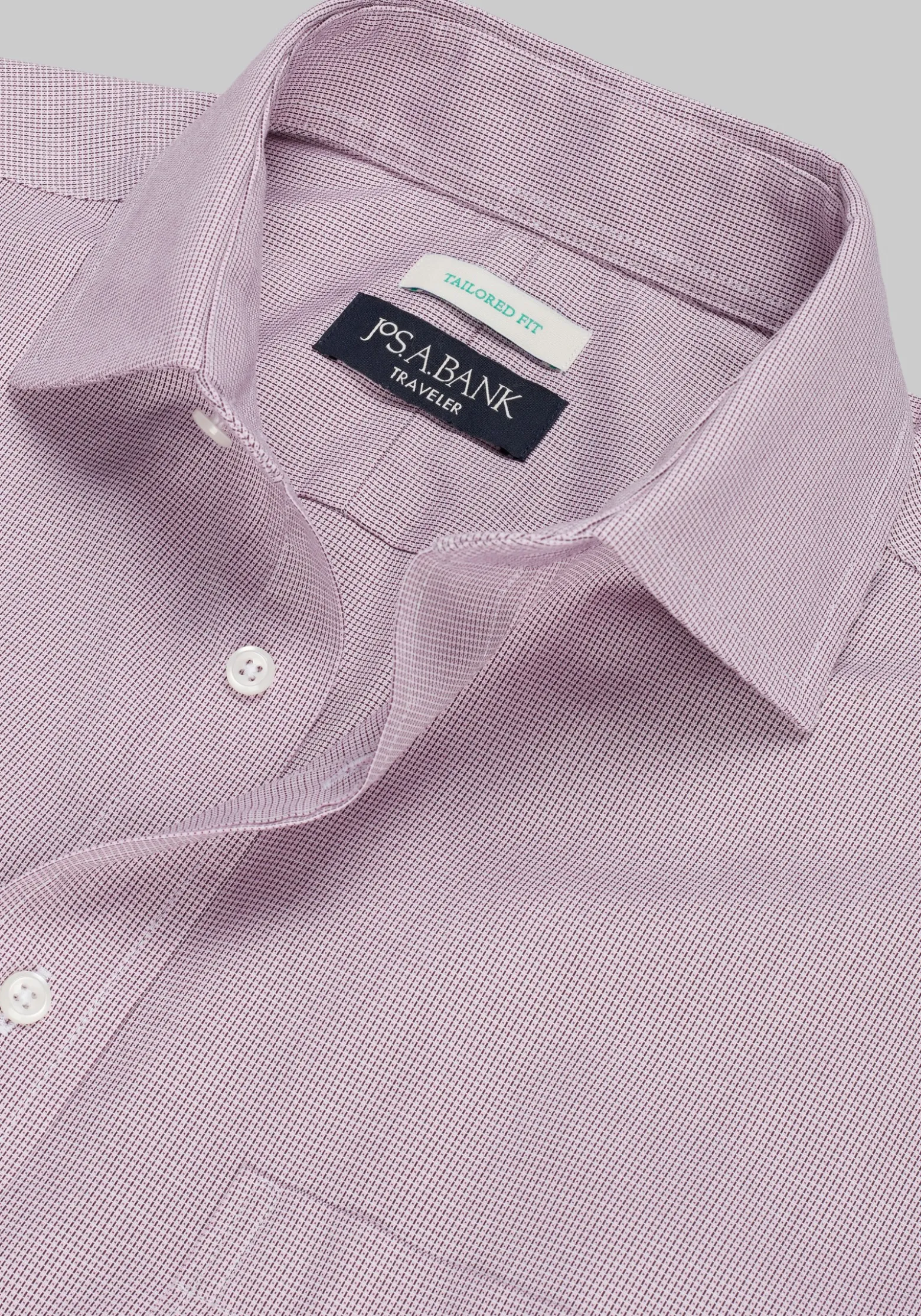 Traveler® Collection Tailored Fit Spread Collar Solid Dress Shirt - Big & Tall