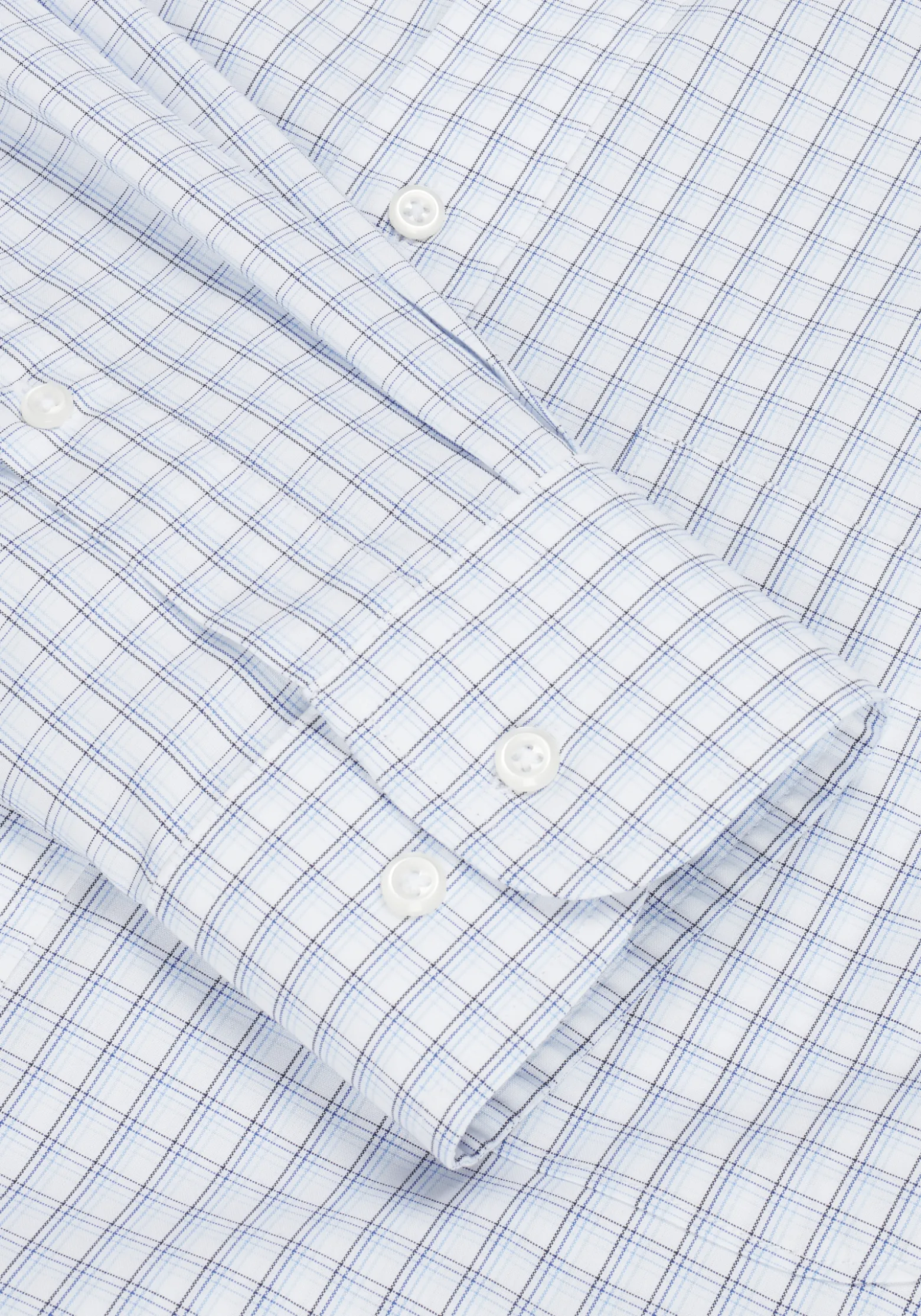Traveler® Collection Tailored Fit Button-Down Collar Gradient Check Dress Shirt
