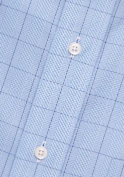 Traveler® Collection Tailored Fit Button-Down Collar Windowpane Dress Shirt