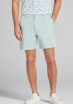 Traveler® Collection Tailored Fit Performance Seersucker Shorts 7'' Inch Inseam - Big & Tall CLEARANCE