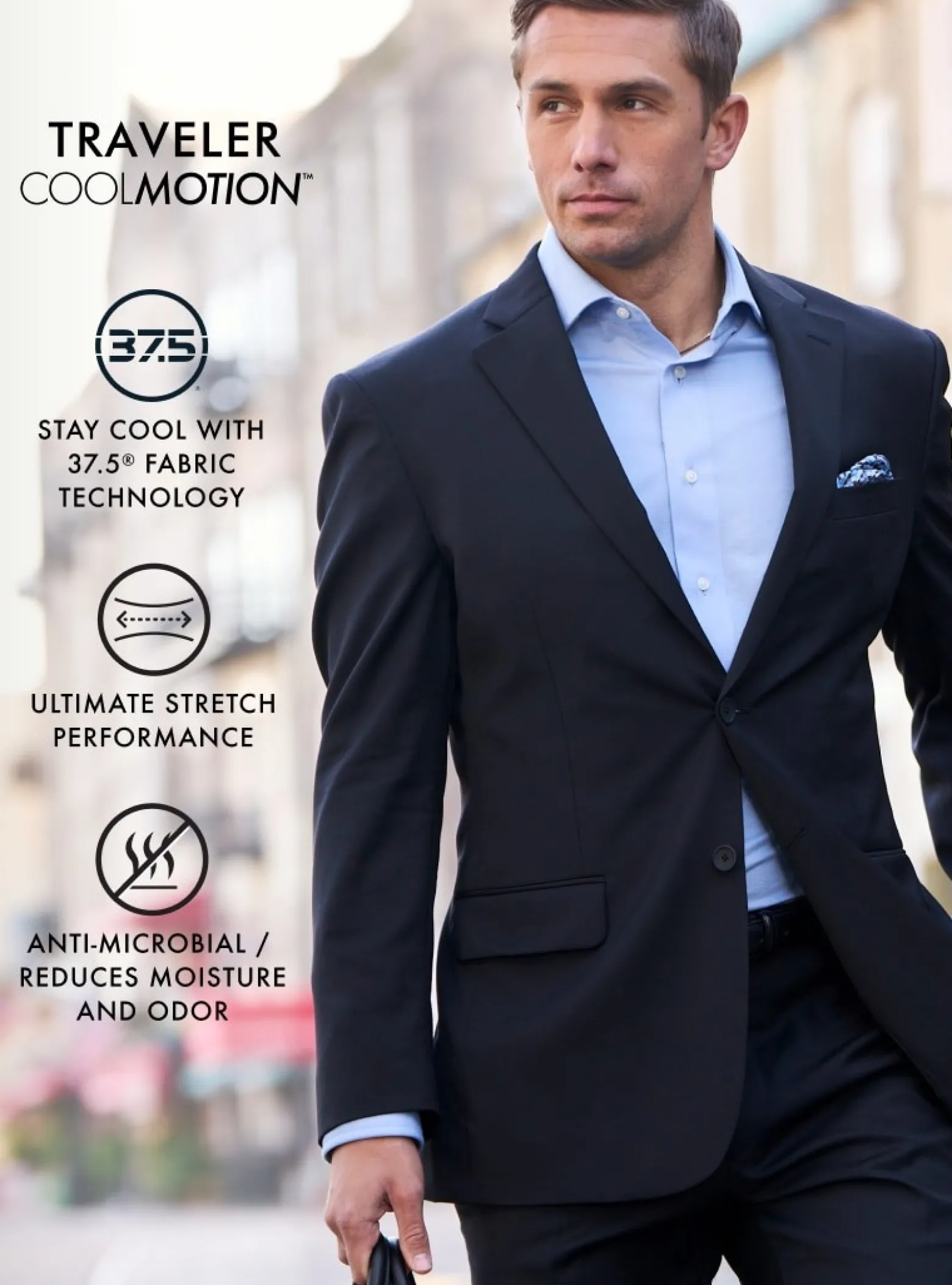 Traveler® Collection Traditional Fit Suit Separates Jacket