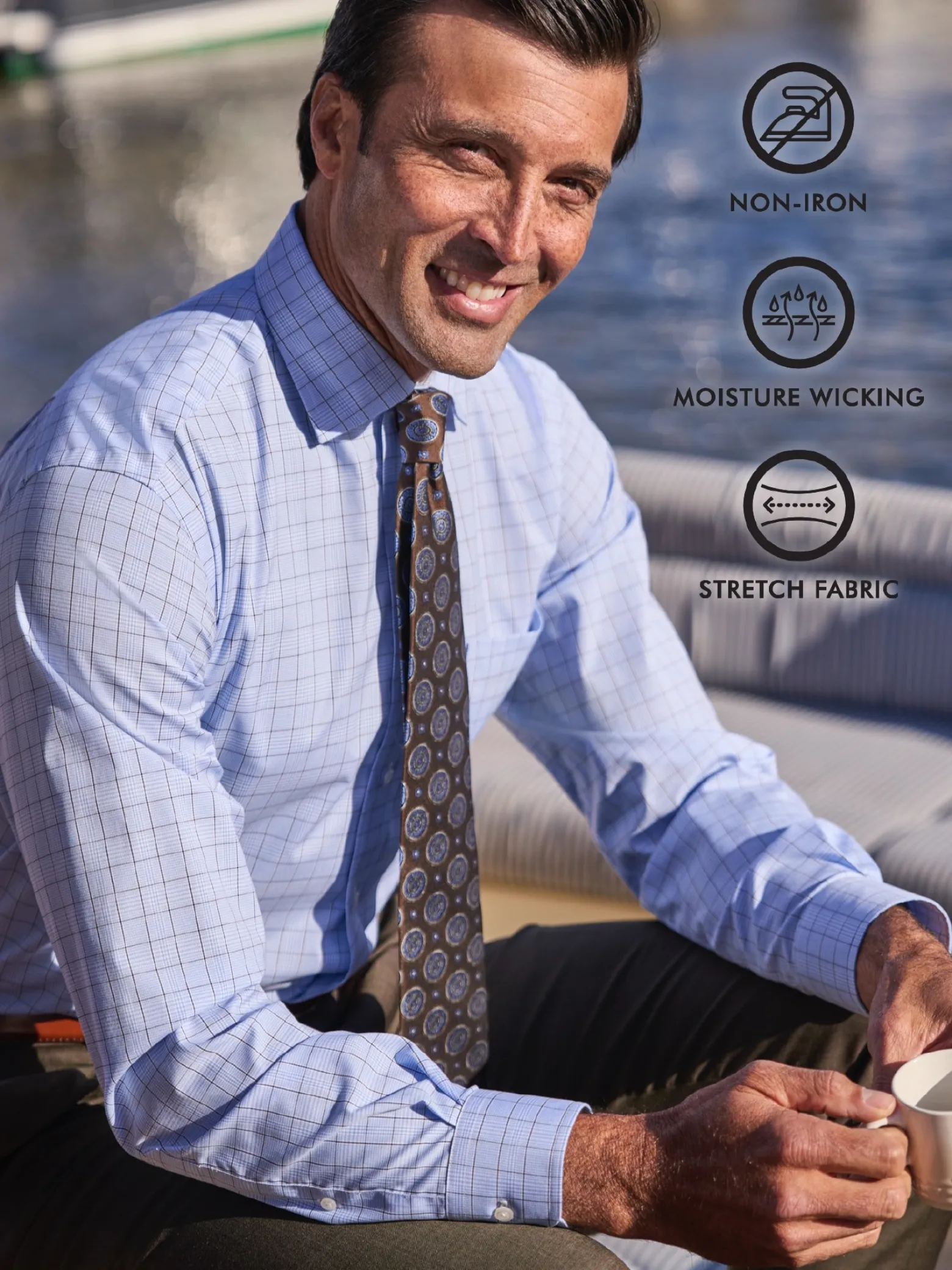 Traveler® Collection Traditional Fit Dress Shirt