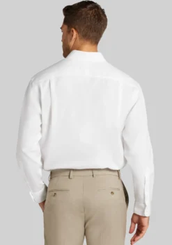 Traveler® Collection Traditional Fit Point Collar Solid Dress Shirt