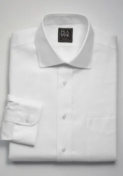 Traveler® Collection Traditional Fit Spread Collar Solid Dress Shirt