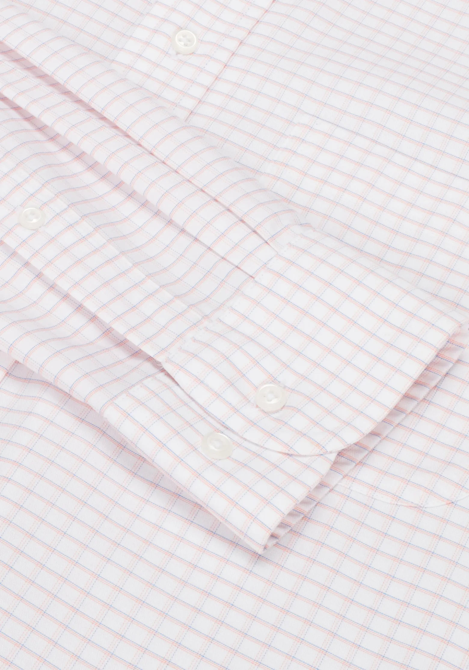 Traveler® Collection Traditional Fit Button-Down Collar Grid Dress Shirt