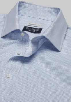 Traveler® Collection Traditional Fit Small Check Dress Shirt - Big & Tall