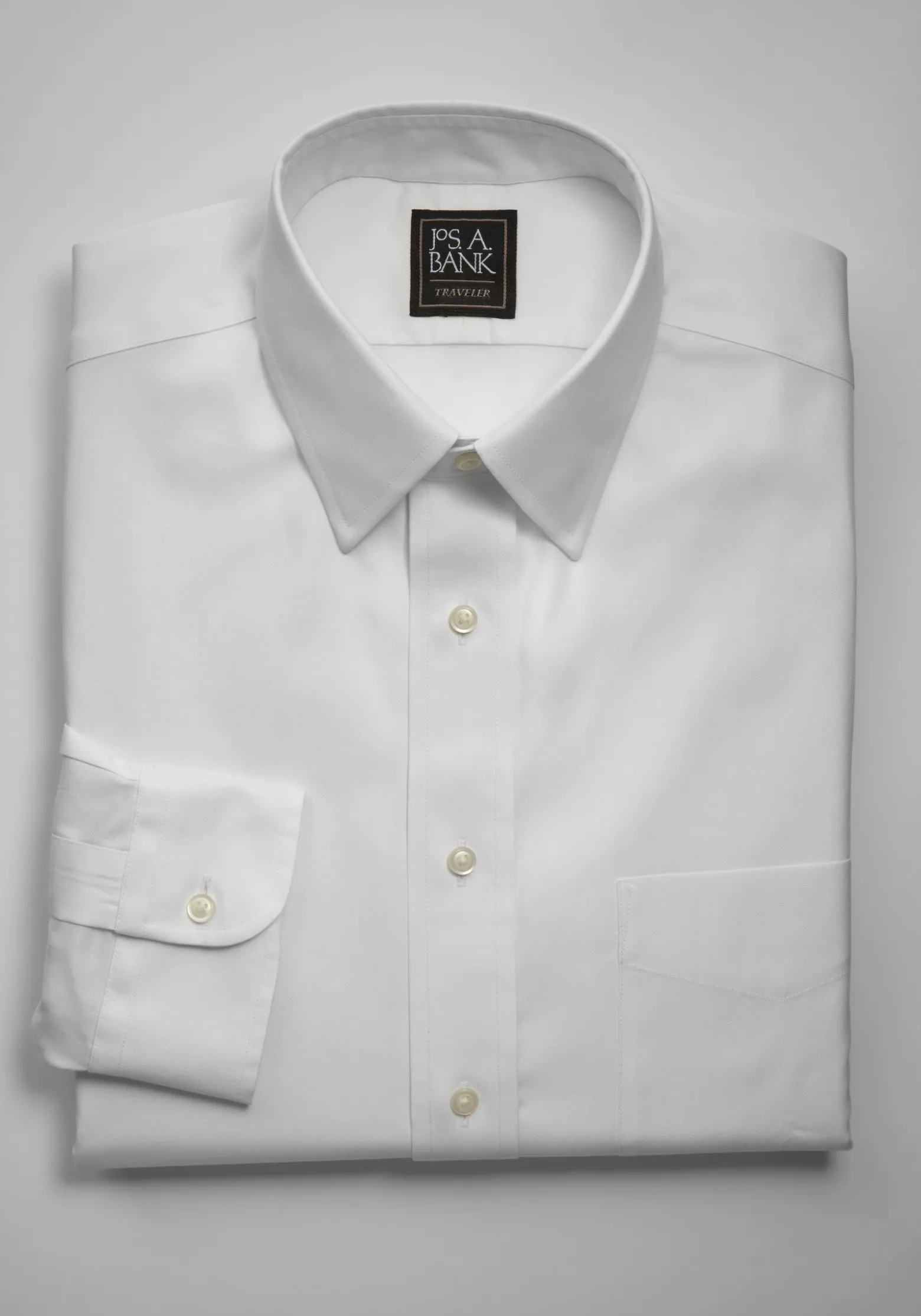 Traveler® Collection Traditional Fit Point Collar Dress Shirt - Big & Tall