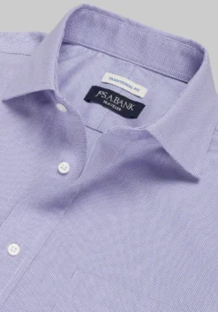 Traveler® Collection Traditional Fit Spread Collar Solid Dress Shirt - Big & Tall
