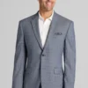 Traveler® COOLMOTION Tailored Fit Mini Plaid Suit Separates Jacket - Big & Tall