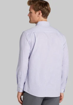 Traveler® COOLMOTION Tailored Fit Petal Neat Button Up Shirt