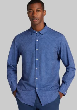 Traveler® COOLMOTION Tailored Fit Dash Geo 4-Way Stretch Button Up Shirt