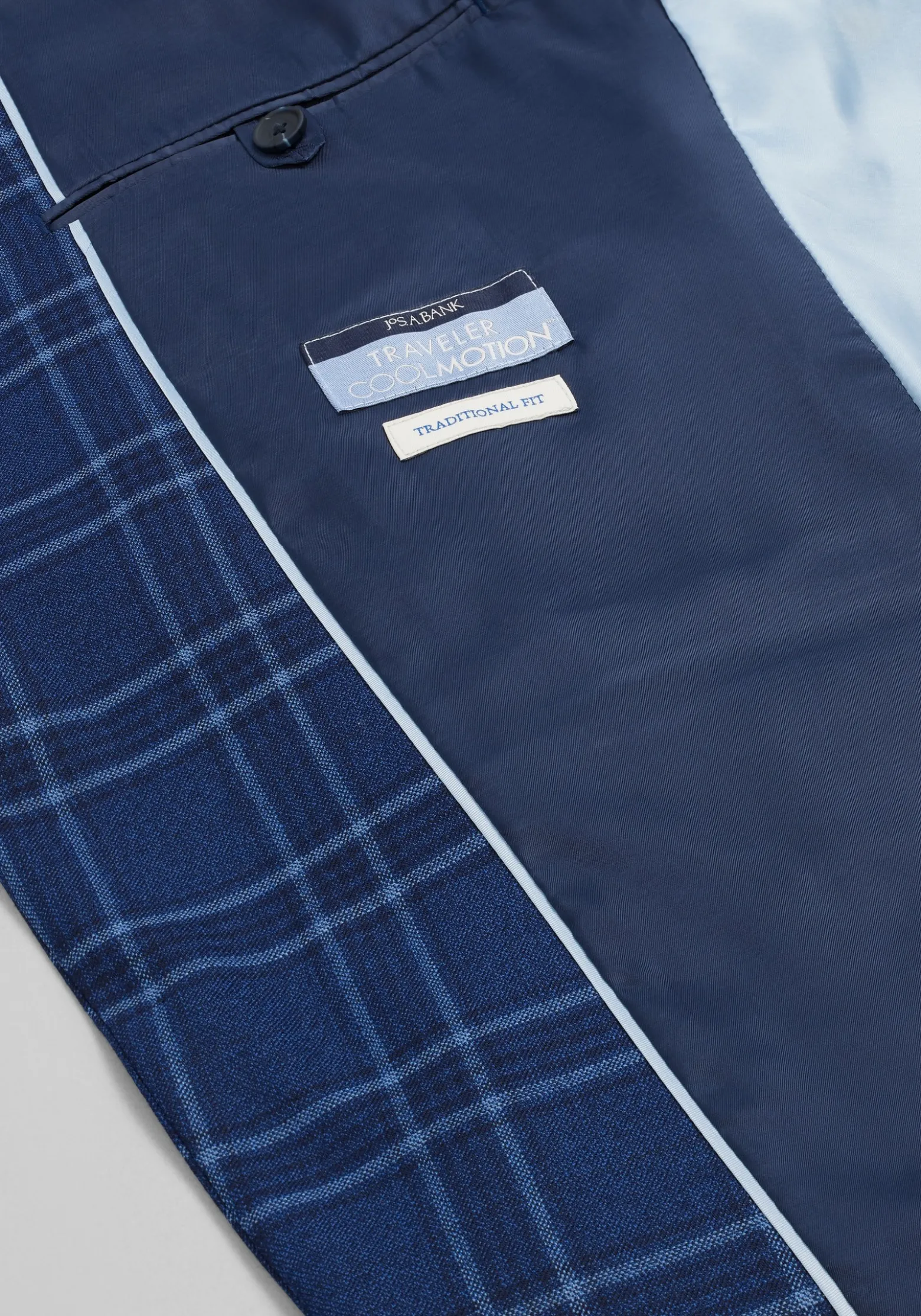 Traveler® COOLMOTION Traditional Fit Plaid Sportcoat