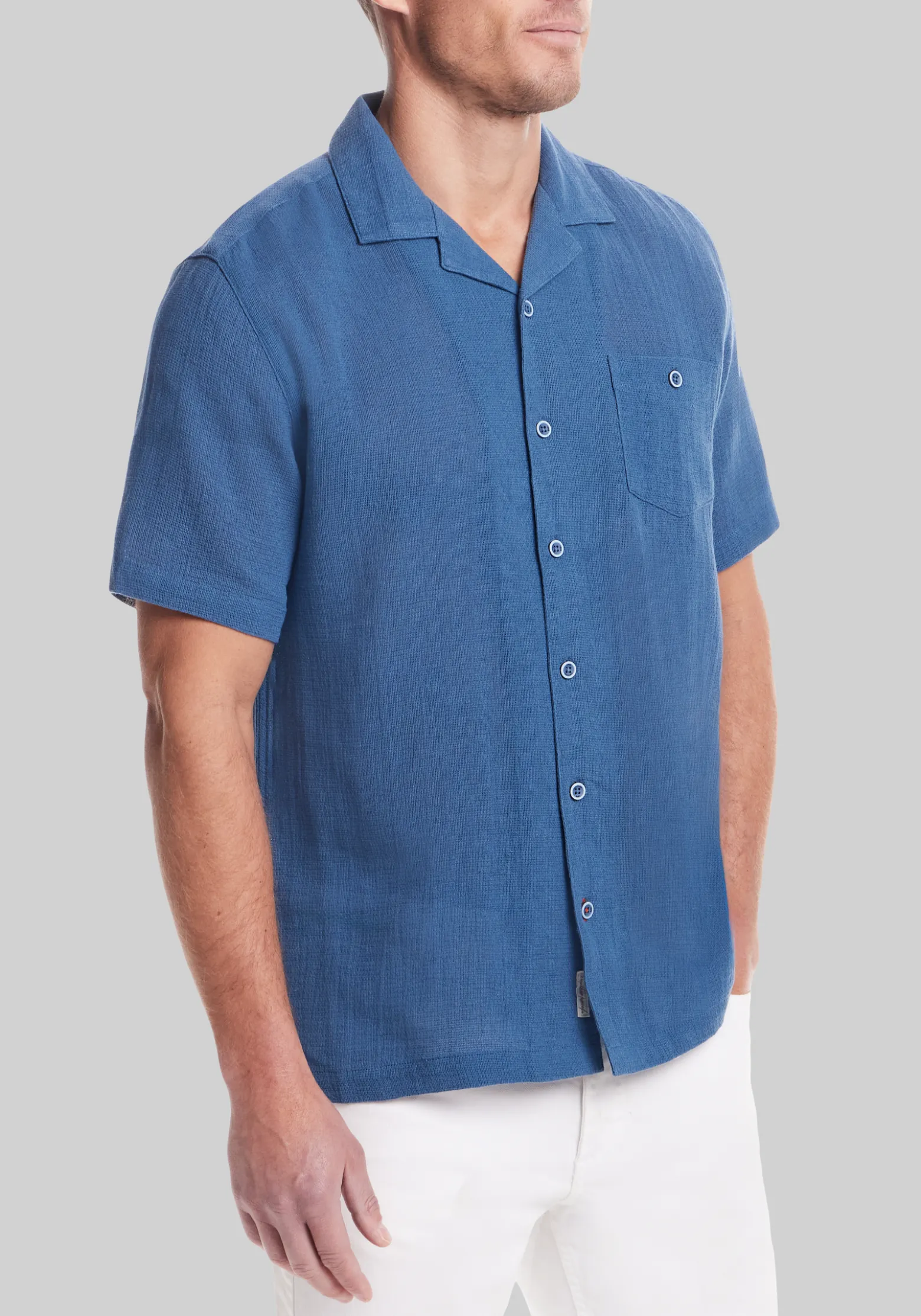 Weatherproof Vintage Traditional Fit Airtex Camp Shirt